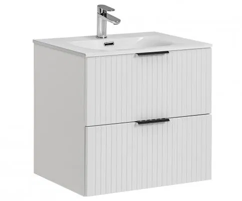 Kúpeľňová skrinka ADEL WHITE 60 cm + umývadlo